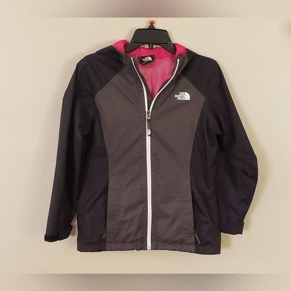 The North Face Girls' Black and Gray Lightweight Zip Up Jacket Size 14/1… - Picture 1 of 6